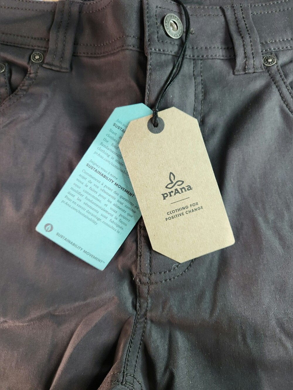 Prana Brione Mens Charcoal Grey Stretch Shorts Size 31 - Picture 2 of 8